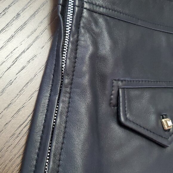 Sandro lamb leather skirt size 3 - Picture 3 of 7